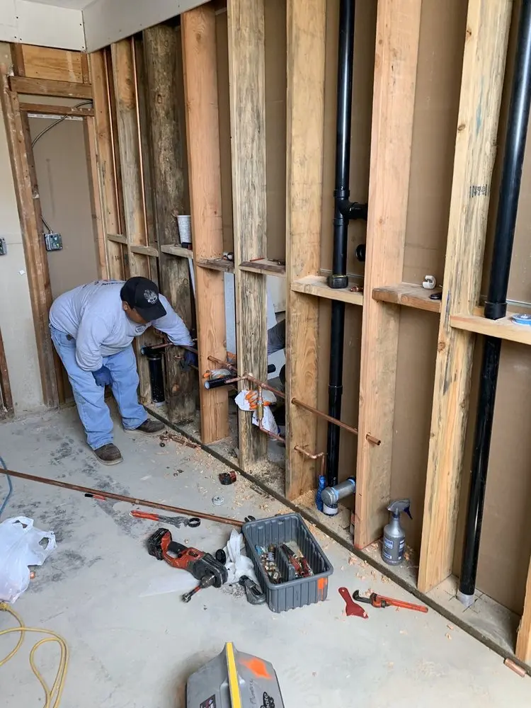 Commercial rough-in plumbing for Water Heater Replacement in Towle